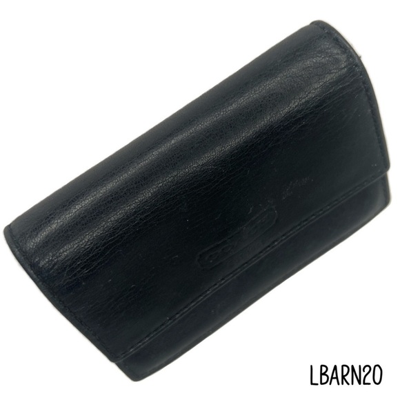 Vintage Coach Black Leather Credit Card Case - Picture 3 of 10